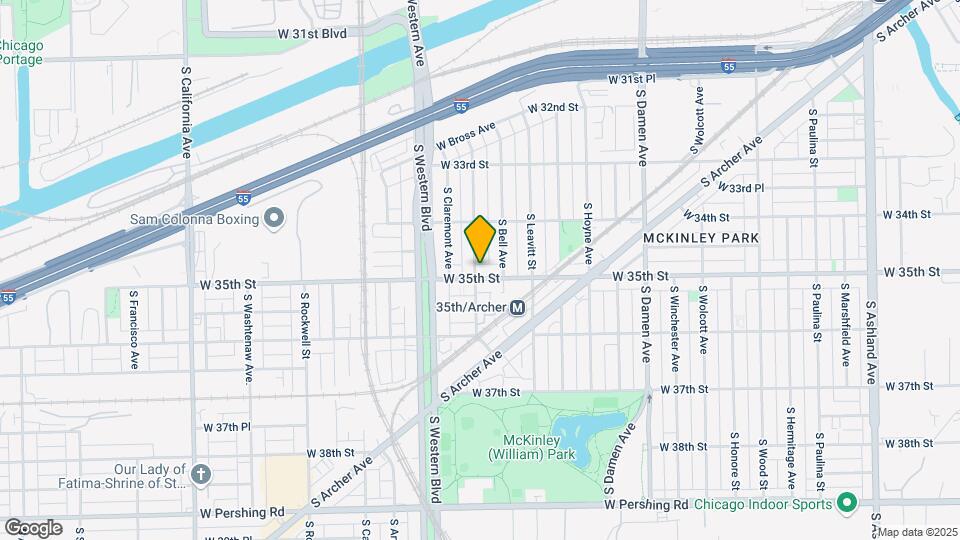 2258 W 35th St Map and Location Details