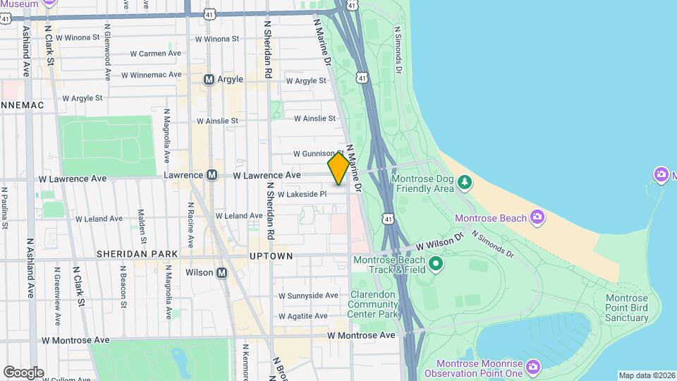 808 W Lakeside Pl Map and Location Details