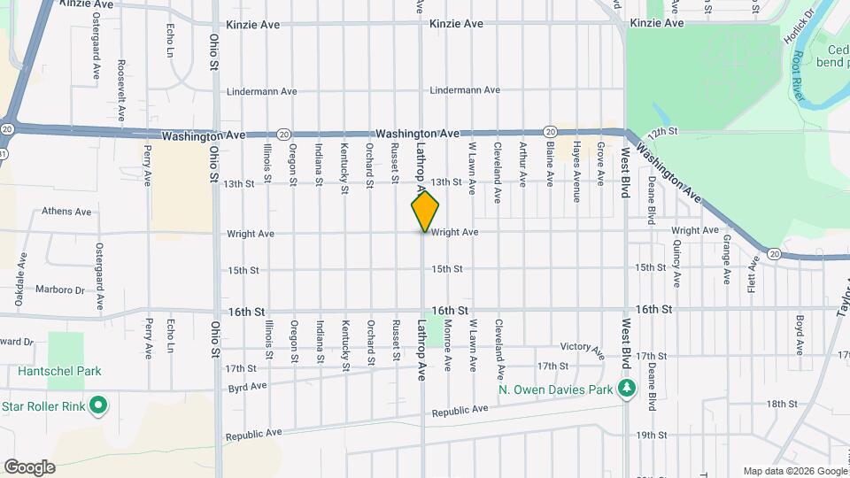 1405 Lathrop Ave, Unit Lower rear Map and Location Details