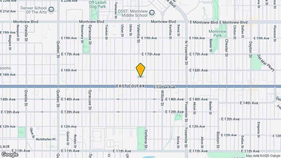 1542 Valentia St Mapa y Detalles de la Ubicación