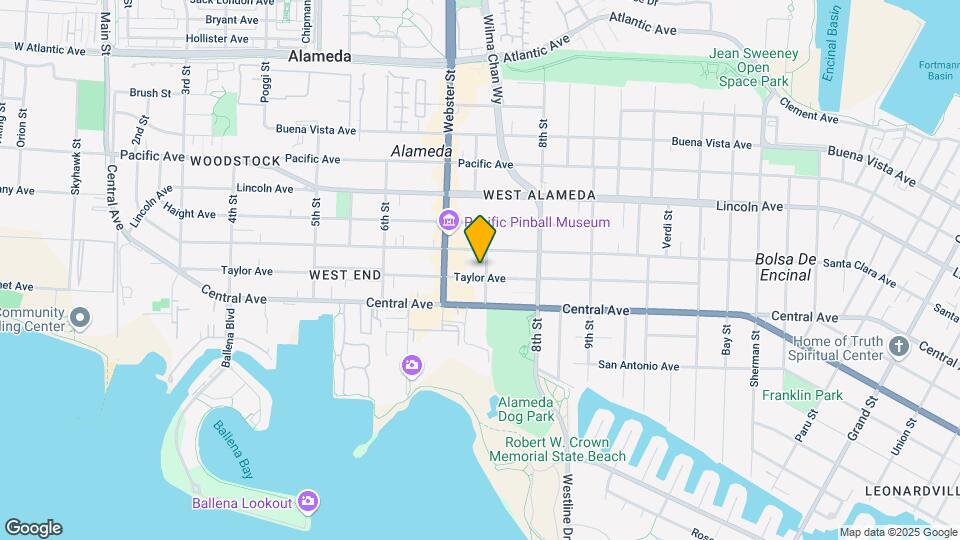 731 Taylor Ave Map and Location Details