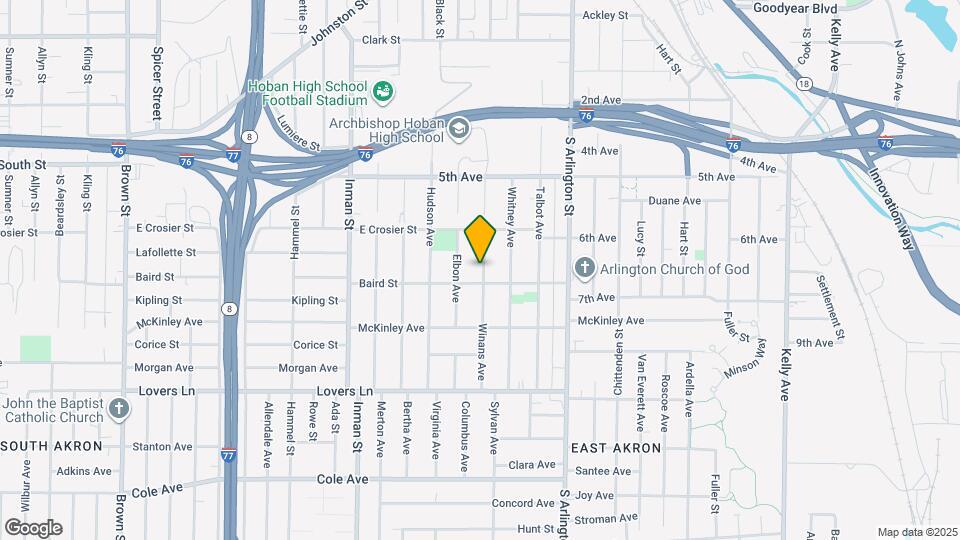 548 Winans Ave Map and Location Details