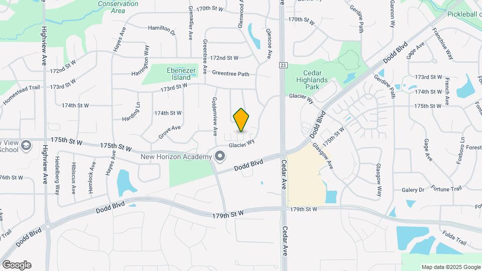 17423 Glacier Wy Map and Location Details