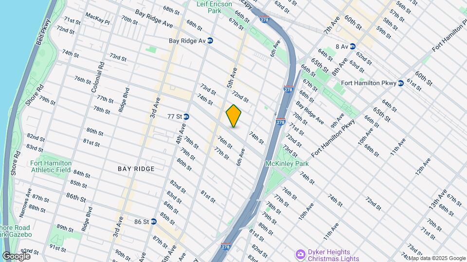 BAY RIDGE PARKWAY Map and Location Details