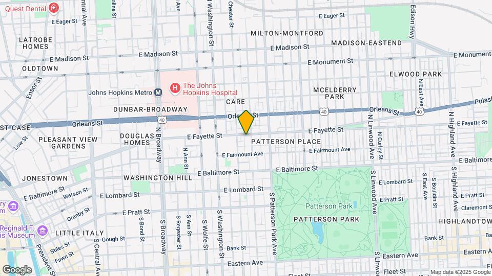 2117 E Fayette St Map and Location Details