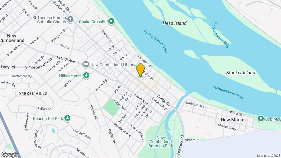 405 Bridge St Map and Location Details