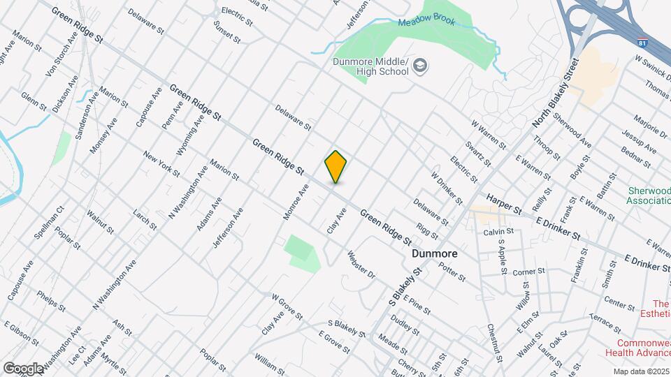 1701 Green Ridge St Map and Location Details