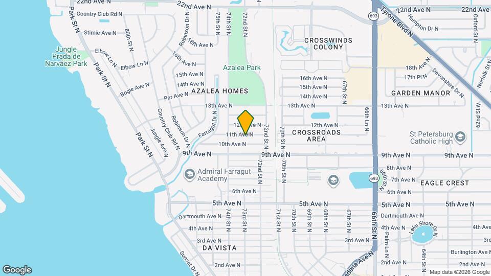 7300 11th Ave N Map and Location Details