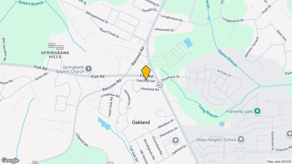 5420 Oakcrest Rd Map and Location Details
