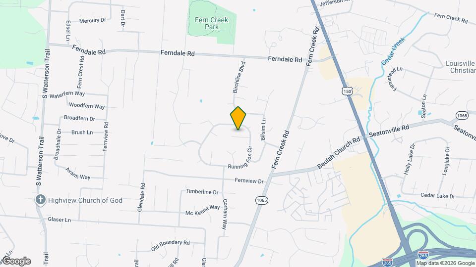 8709 Redcoat Ct Map and Location Details