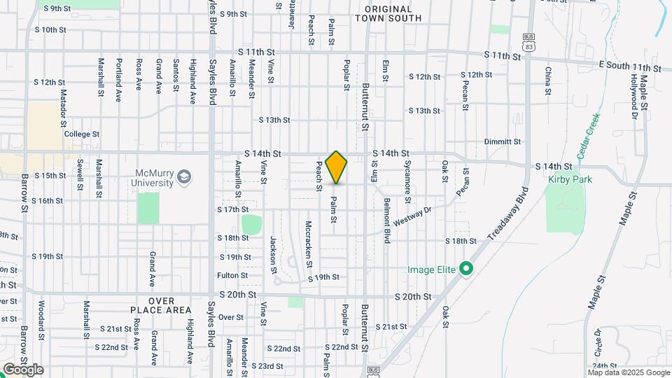 1603 Palm St Map and Location Details