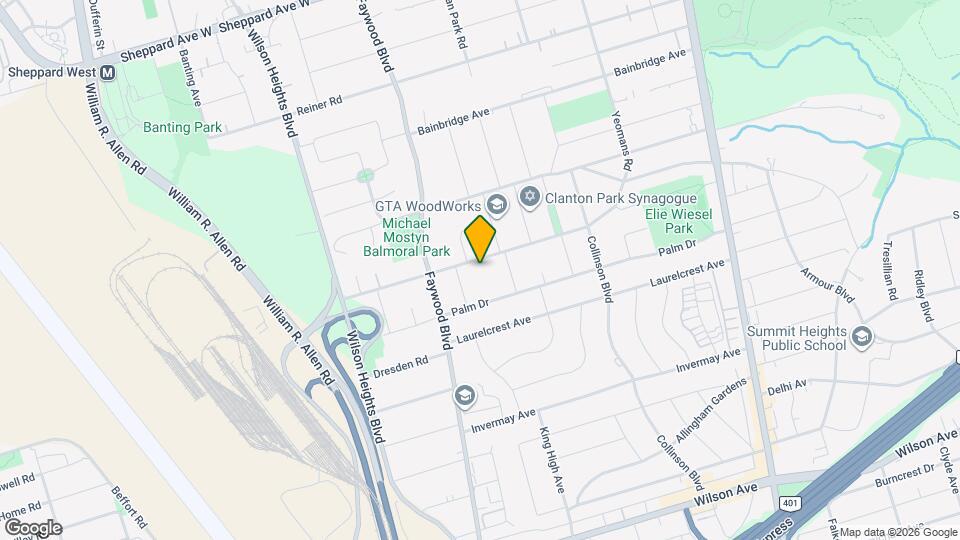 151 Clanton Park Rd Map and Location Details