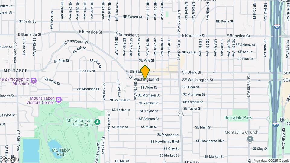 7706-7726 SE Washington St Map and Location Details
