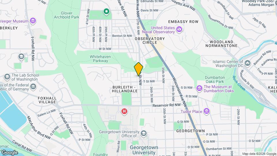 1908 37th St NW Mapa y Detalles de la Ubicación