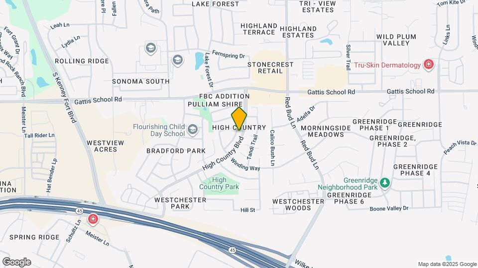 2617 Eastwood Ln Map and Location Details