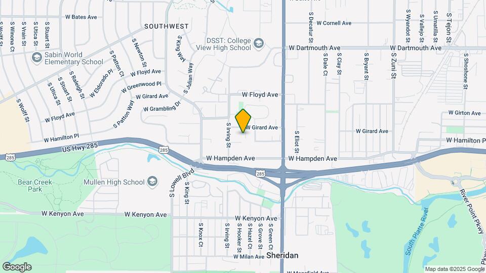 3234 W Girard Ave Map and Location Details