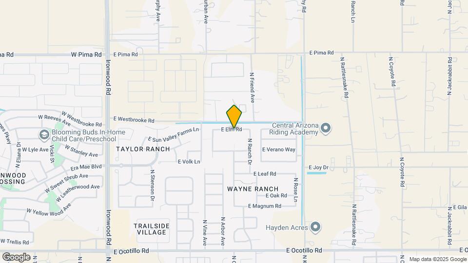 1255 E Elm Rd Map and Location Details