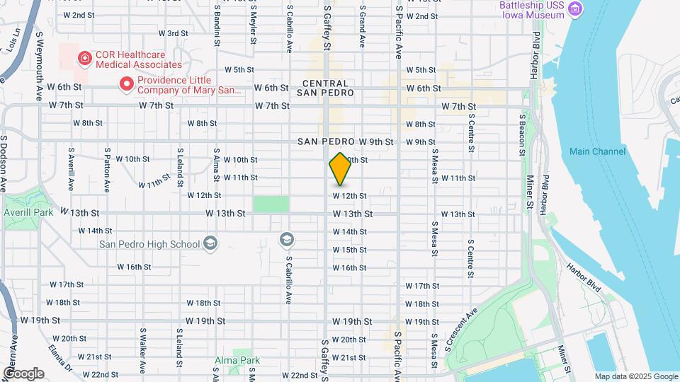 654 W 12th St Map and Location Details