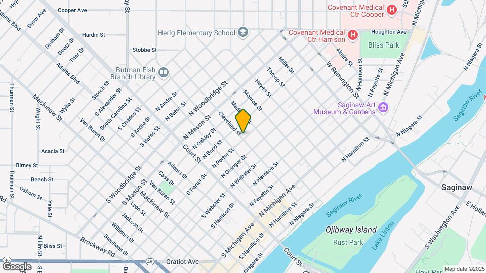 401 N Porter St Map and Location Details