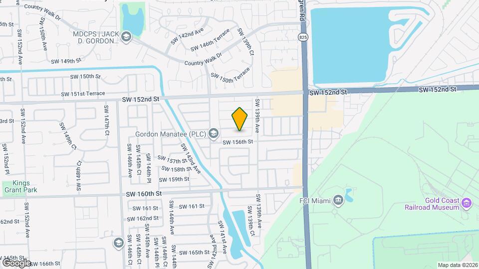 13989 SW 155th Terrace Map and Location Details