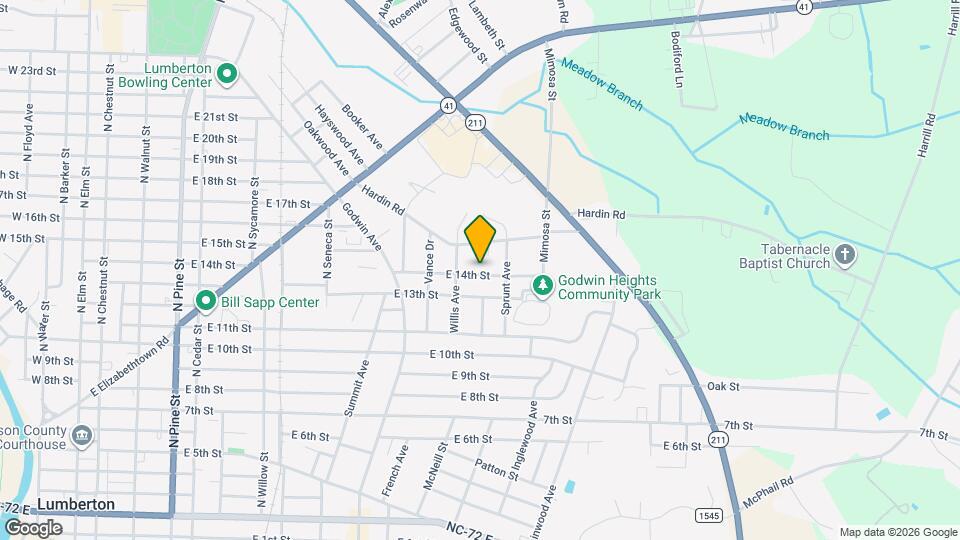 1209 E 14th St Map and Location Details