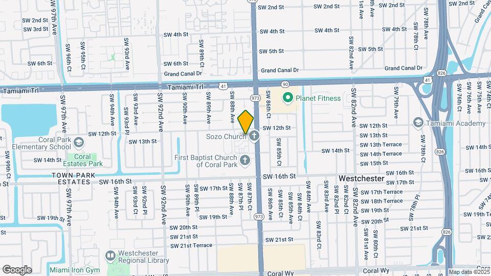 8782 SW 12th St Map and Location Details