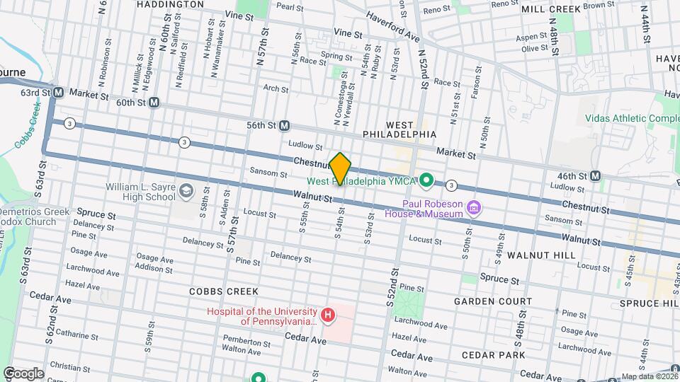 126-136 S 54th St Map and Location Details