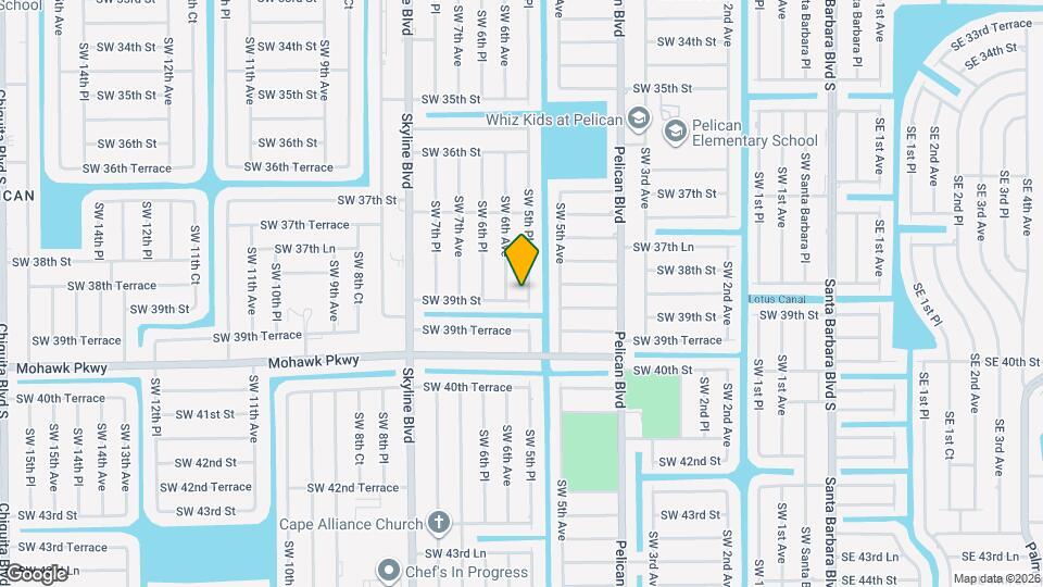 3822 SW 5th Pl Map and Location Details