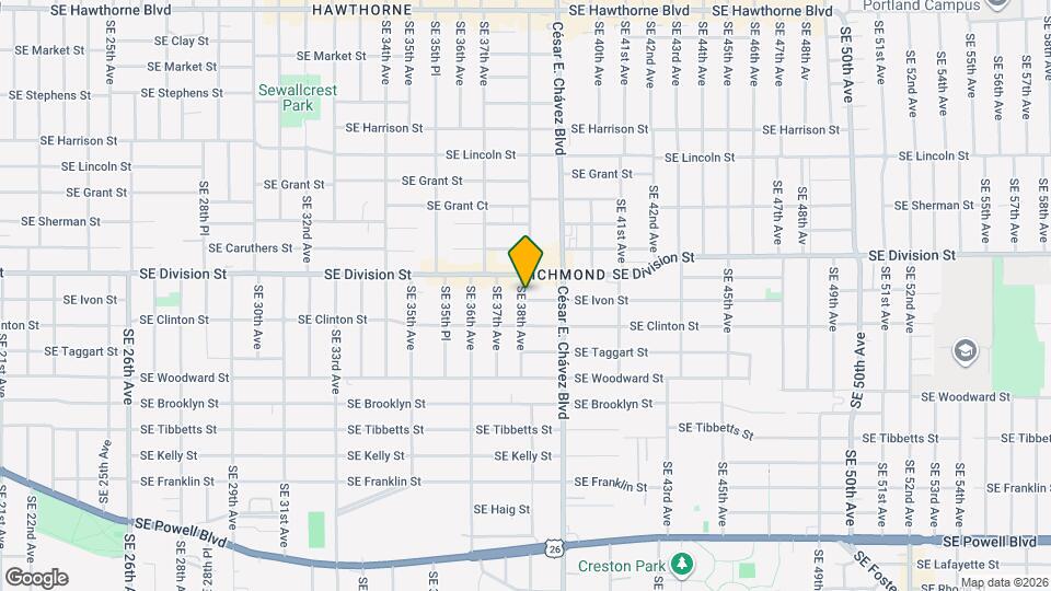 2536 SE 38th Ave Map and Location Details
