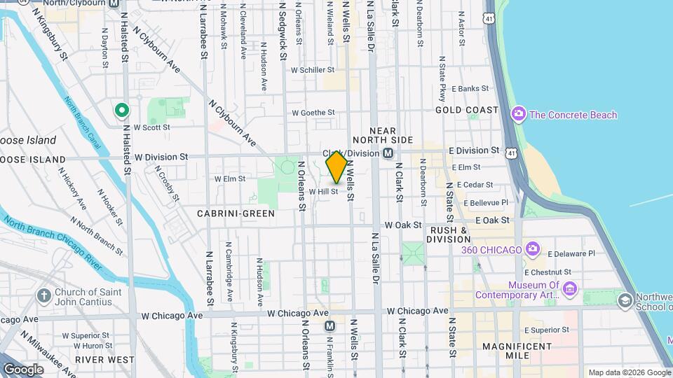 180 W Hill St Map and Location Details