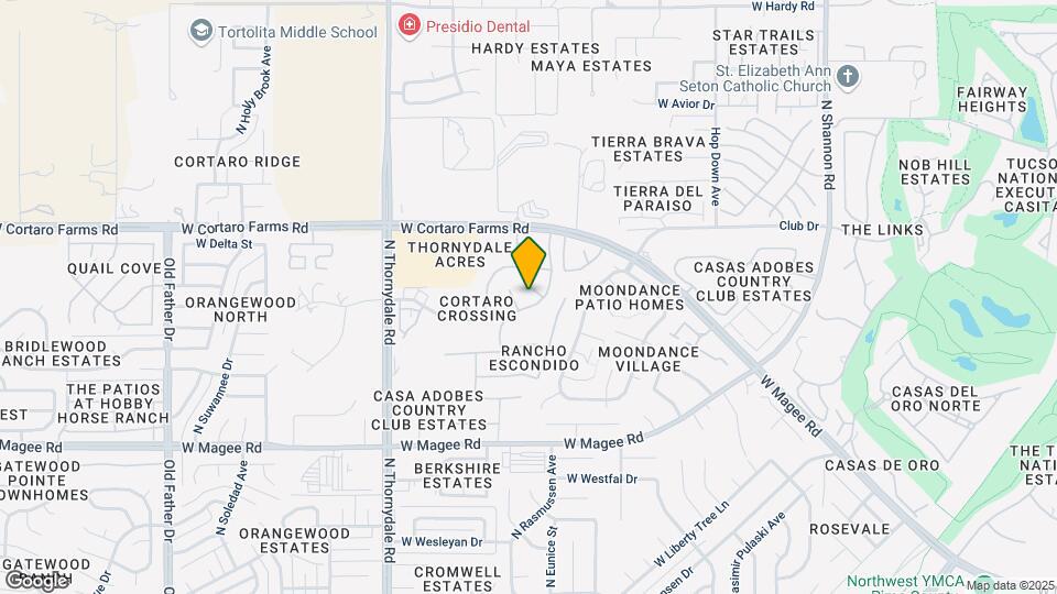 3509 W Placita Prieta Map and Location Details
