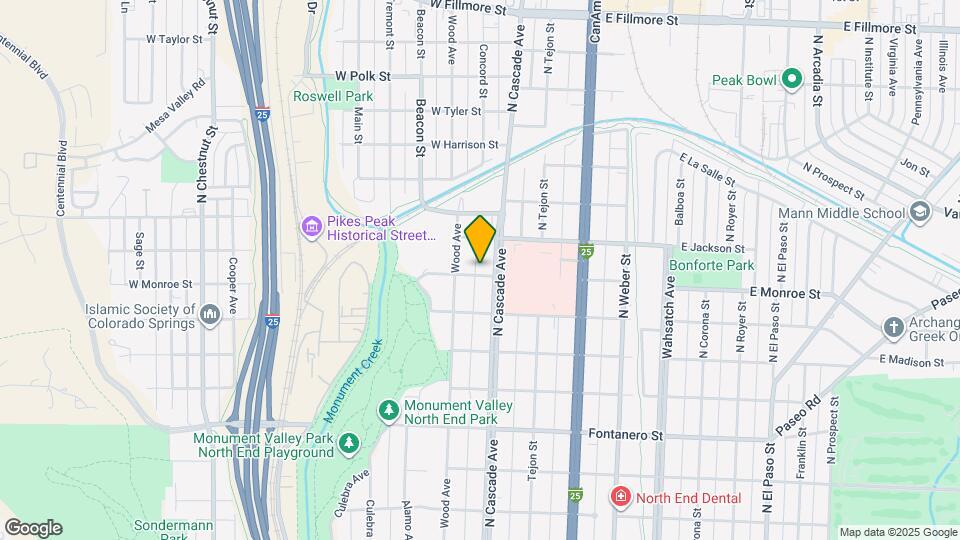 12 W Monroe St Map and Location Details