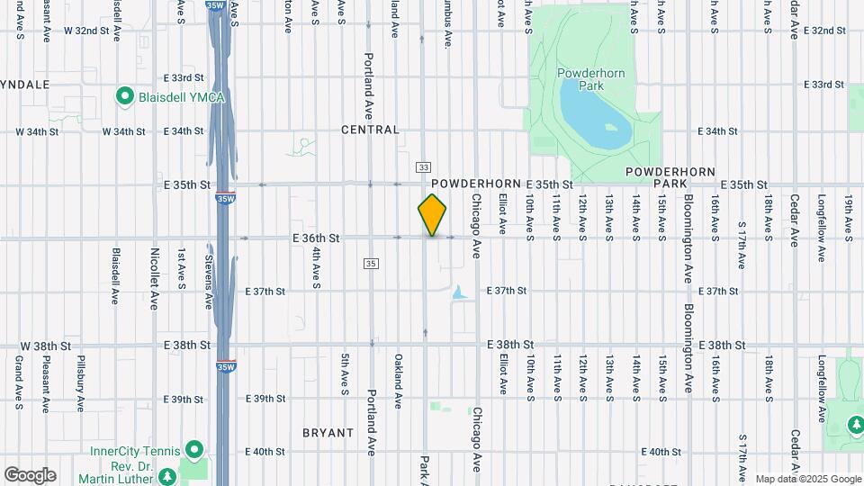 3601 Park Ave Map and Location Details