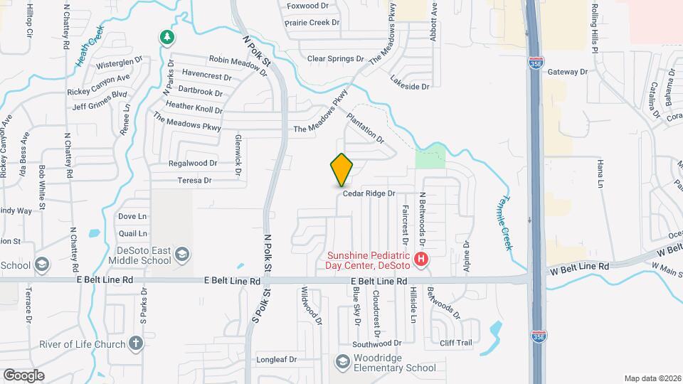 919 Cedar Ridge Dr Map and Location Details