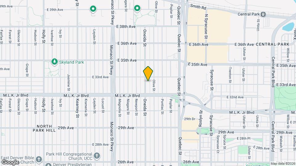 3270 Oneida St Map and Location Details