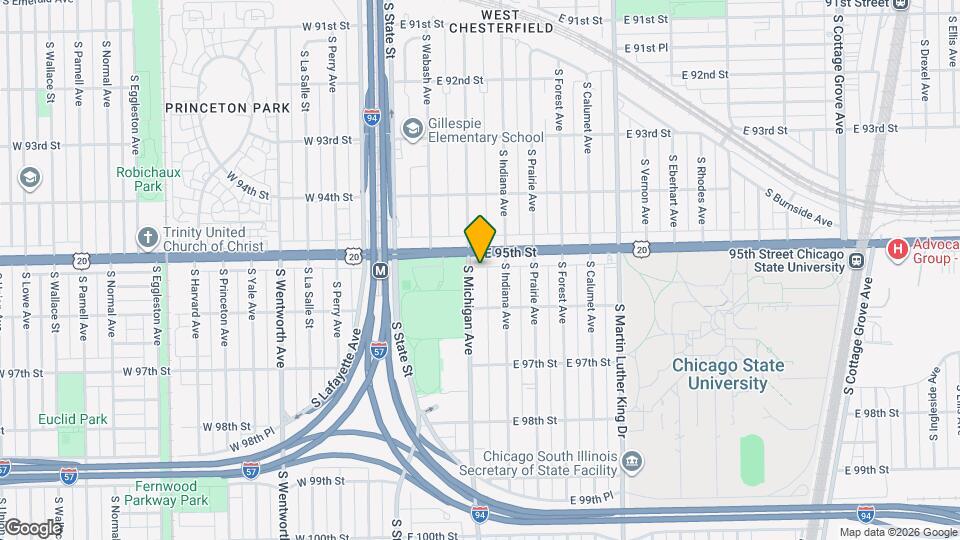 9515 S Michigan Ave Map and Location Details