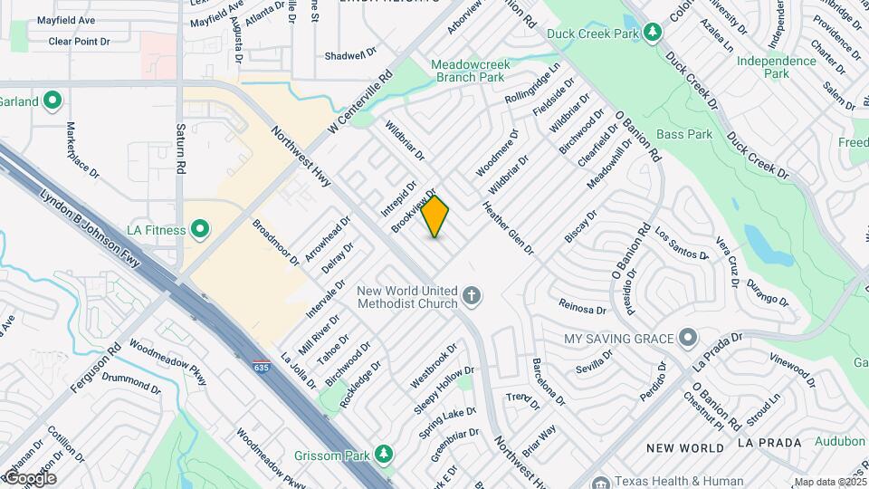 5033 Overcrest Dr Map and Location Details