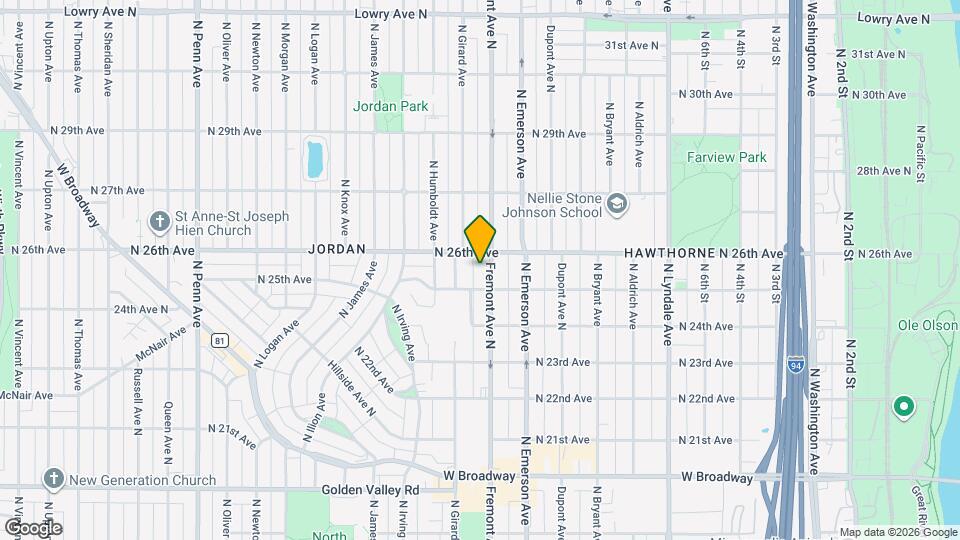 2513 Fremont Ave N, Unit 1 Map and Location Details