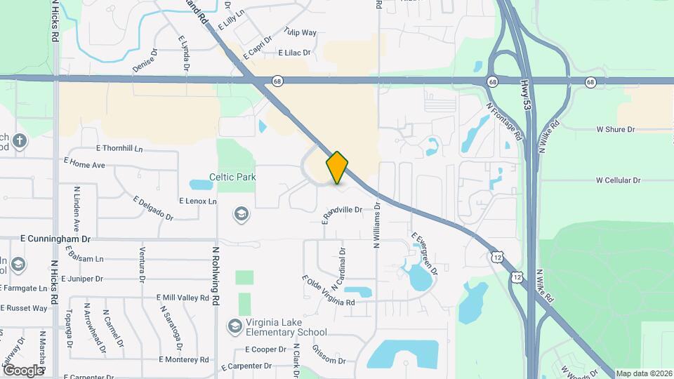 1100 E Randville Dr, Unit 103 Mapa y Detalles de la Ubicación