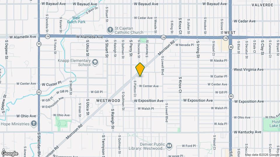 569 S Osceola St Map and Location Details