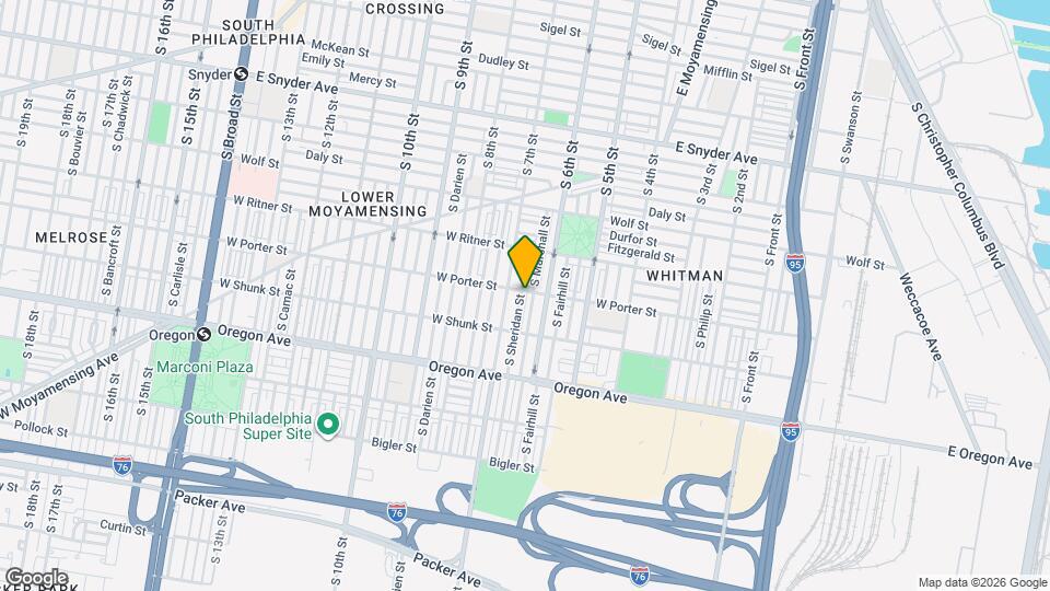 2505 S Sheridan St Map and Location Details