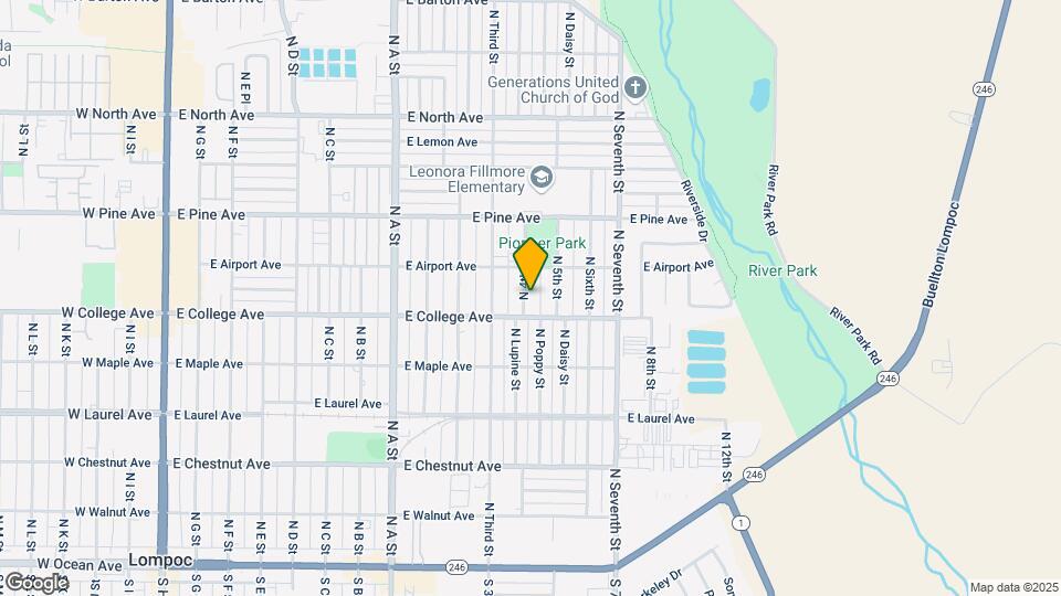 612 N 4th St Map and Location Details