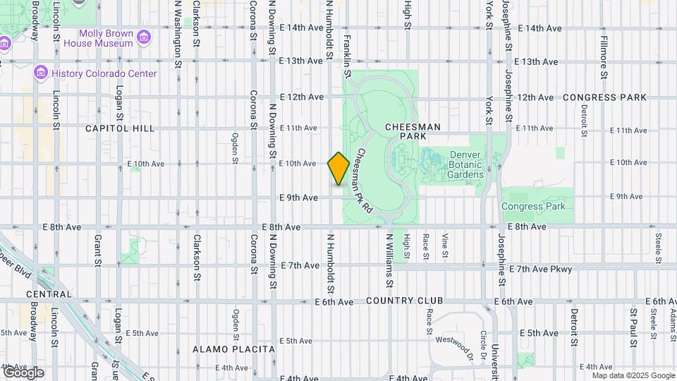 1515 E 9th Ave Map and Location Details