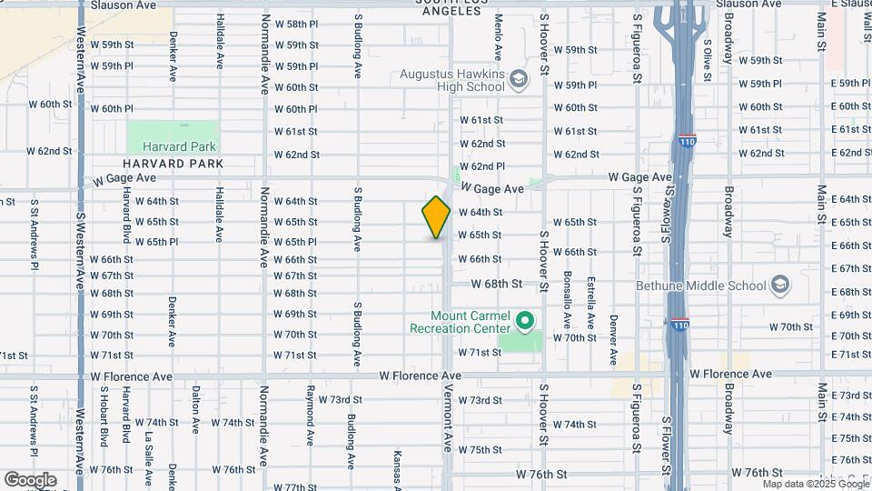 6551 S Vermont Ave Map and Location Details