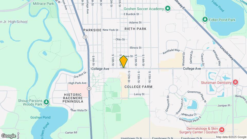 804 College Ave Map and Location Details