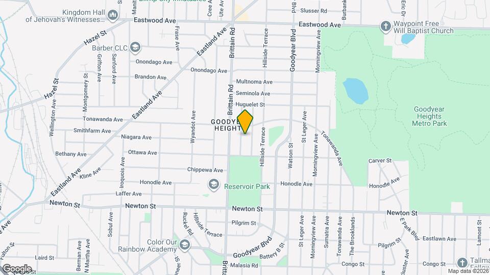 547 Lindell St Map and Location Details