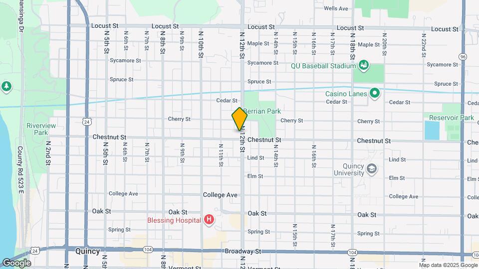 1141 Chestnut St Map and Location Details