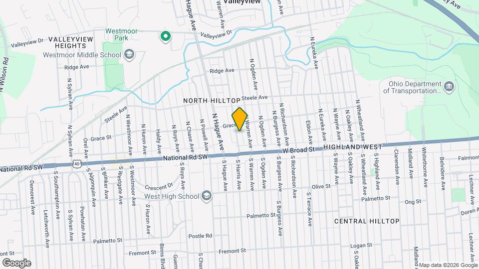 60 N Harris Ave Map and Location Details