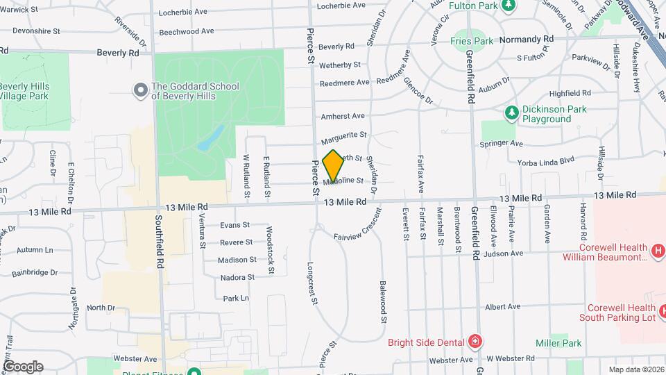 16239 Madoline St Map and Location Details