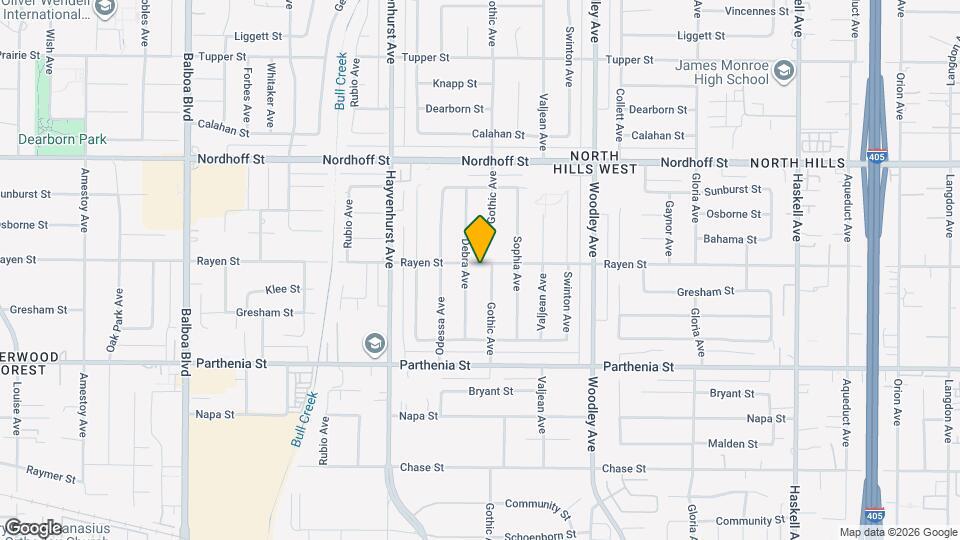 16416 Rayen St Map and Location Details